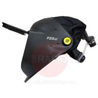 0700000428 ESAB F20 Air Flip-Up Welding Helmet with 110 x 60mm Shade #10 Passive Lens