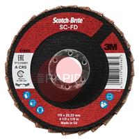 3M-61989 3M Scotch-Brite Surface Conditioning Flap Disc SC-FD, 115mm, ACRS
