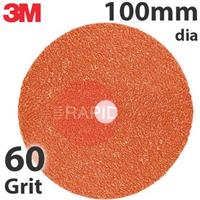 3M-89733 3M 787C Fibre Disc, 100mm Diameter, 60+ Grit, Box of 25