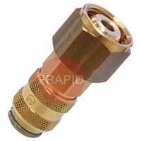 501.0189 Snap Connector Female. 9mm Nipple x G3/8 Water or Gas