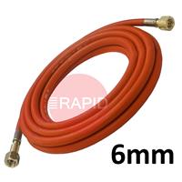 A5141 Fitted Propane Hose. 6mm Bore. G3/8
