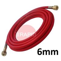 ACYHOSE6MM Fitted Acetylene Hose. 6mm Bore. G3/8