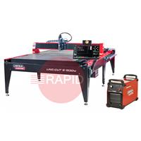 AS-CM-LCS1530WTH80 Lincoln Linc-Cut S 1530W 5ft x 10ft CNC Plasma Cutting Table with Tomahawk 1538 CE Plasma Package