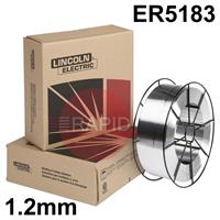 ED703798 Lincoln Superglaze HD, 1.2mm Aluminium MIG Wire, 7Kg Reel, ER5183