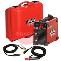 K12035-1-P Lincoln Invertec 170S DC Arc Welder Ready To Weld Suitcase Package with Arc Cables - 230v, 1ph