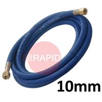 OXYHOSE10MM Fitted Oxygen Hose. 10mm Bore. G3/8