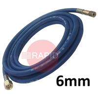 OXYLTHOSE6MM Fitted Oxygen Hose. 6mm Bore. G1/4