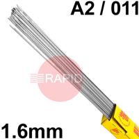 RO221650 SIF SIFSTEEL No 22 1.6mm Tig Wire, 5.0kg Pack - BS: 1453: A2, EN 12536: 011