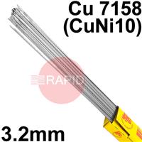 RT793250 SIFAlloy No 79 Special Alloy Tig Wire, 3.2mm Diameter x 1000mm Cut Lengths - ISO 24373: Cu7158 (CuNi10). 5.0kg Pack