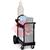 0700003222  Miller Small Four-Wheeled Cart w/ Cylinder Rack