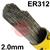 12865X  ESAB OK Tigrod 312 Stainless Steel TIG Wire, 2.0mm Diameter x 1000mm Cut Lengths - AWS A5.9 ER312, 5Kg Pack