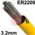 108040-0330  Esab OK Tigrod 2209 Duplex Tig Wire, 3.2mm Diameter x 1000mm Cut Lengths - AWS A5.9: ER2209. 5.0kg Pack