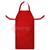 W00645X-RED  Red Leather Welding Apron with Ties - 24 x 42