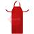 B53T  Red Leather Welding Apron with Ties, 24 x 48