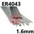 QUICKCOUPLINGS  4043 (NG21) Aluminium Tig Wire, 1.6mm Diameter x 1000mm Cut Lengths - AWS 5.10 ER4043. 2.5kg Pack