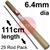 43-049-005  Arcair SLICE 6.4mm Diameter x 111cm Long, Uncoated Electrodes (1/4