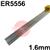 W000010786  5556 (NG61) Aluminium Tig Wire, 1.6mm Diameter x 1000mm Cut Lengths - AWS 5.10 ER5556. 2.5kg Pack
