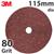 K14174-1  3M 782C Fibre Disc, 115mm Diameter, 80+ Grit, Box of 25
