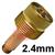 127239  2.4mm CK Large Diameter 3 Series Gas Lens Body 45V64