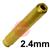 BRAND-LINCOLN  CK 8 Series 2.4mm Gas Lens Collet - Wedge