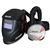 P1805129870  Jackson WH25 Duo Auto Darkening Welding Helmet and R60 Airmax PAPR System, Shades 9-13 With Grind Function, TH3 Protection
