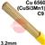 CK-TL2112VHSFRG  SIFSILCOPPER No 968 Copper Tig Wire, 3.2mm Diameter x 1000mm Cut Lengths - EN 14640: Cu 6560 (CuSi3Mn1), BS: 2901: C9