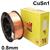 1-2252  Sifmig 985 98.5% copper wire 0.8 mm Dia 4.0 kg Spl, ISO 24373 Cu 1898 (CuSn1), BS: 2901 C7