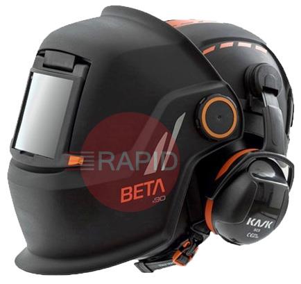 9873028  Kemppi Beta e90P Safety Helmet Welding Shield Kit, with 110 x 90mm Passive Shade 11 Lens & Flip Front for Grinding