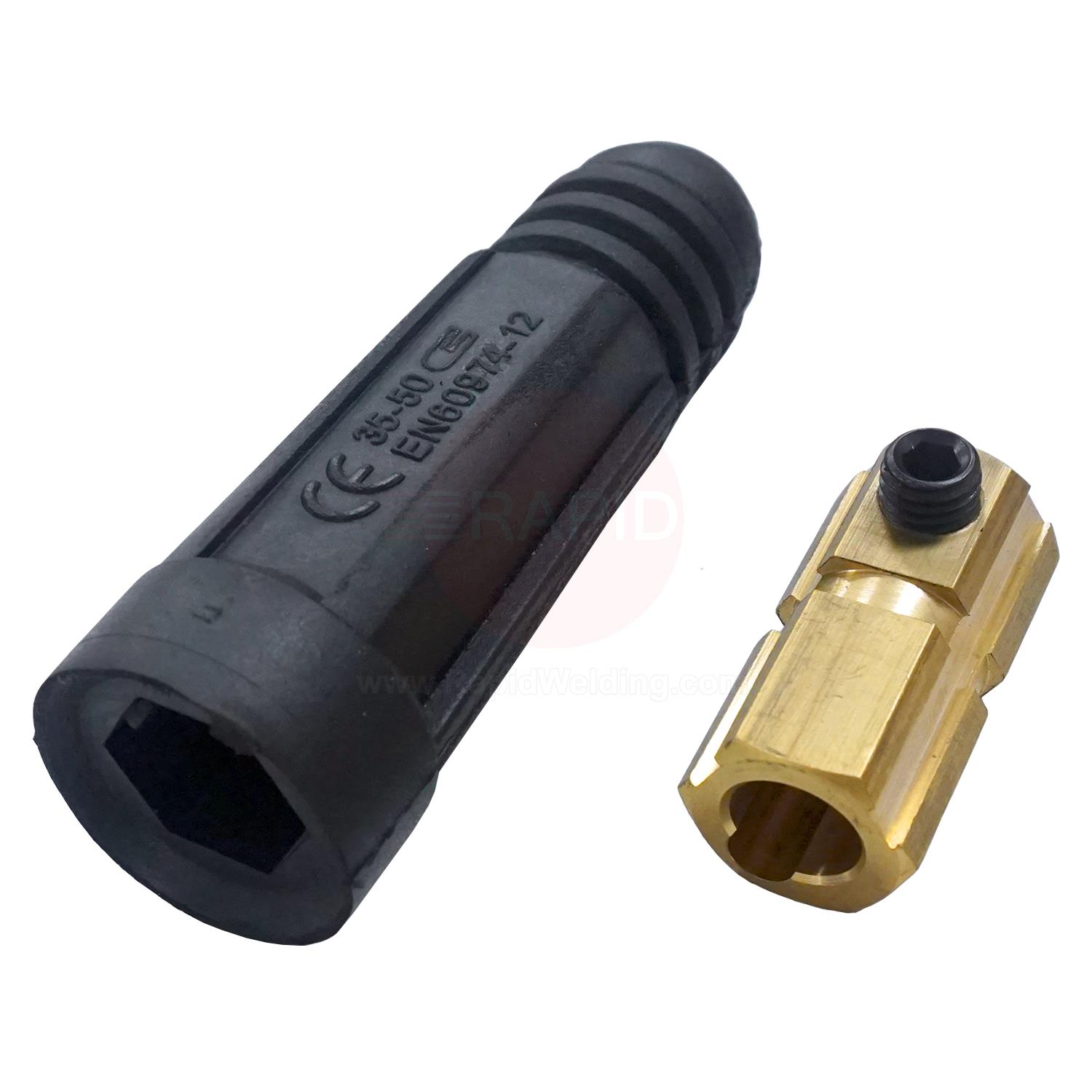 BO3CS50  Dinse Type Cable Socket For 35 To 50 mm Sq Welding Cable
