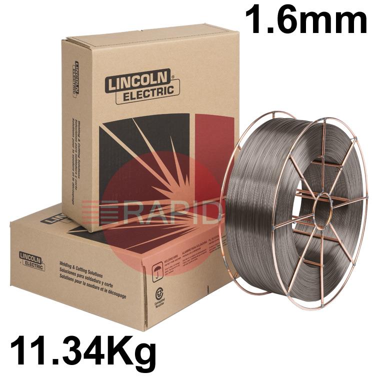 ED031132  Lincoln Electric Lincore 60-O Hardfacing Flux Cored Wire, 1.6 mm (1/16) Diameter 11.34 Kg (25.0 Ib) Carton