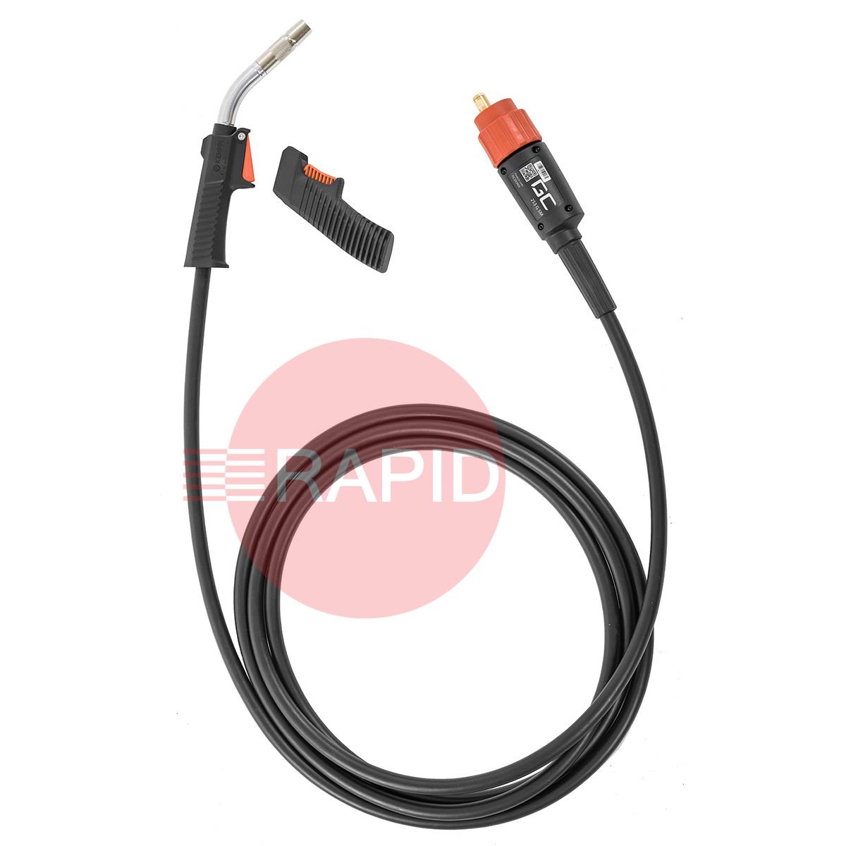 GC253G35  Kemppi Flexlite GC K3 253G Air Cooled 250A MIG Torch, w/ Euro Connection - 3.5m
