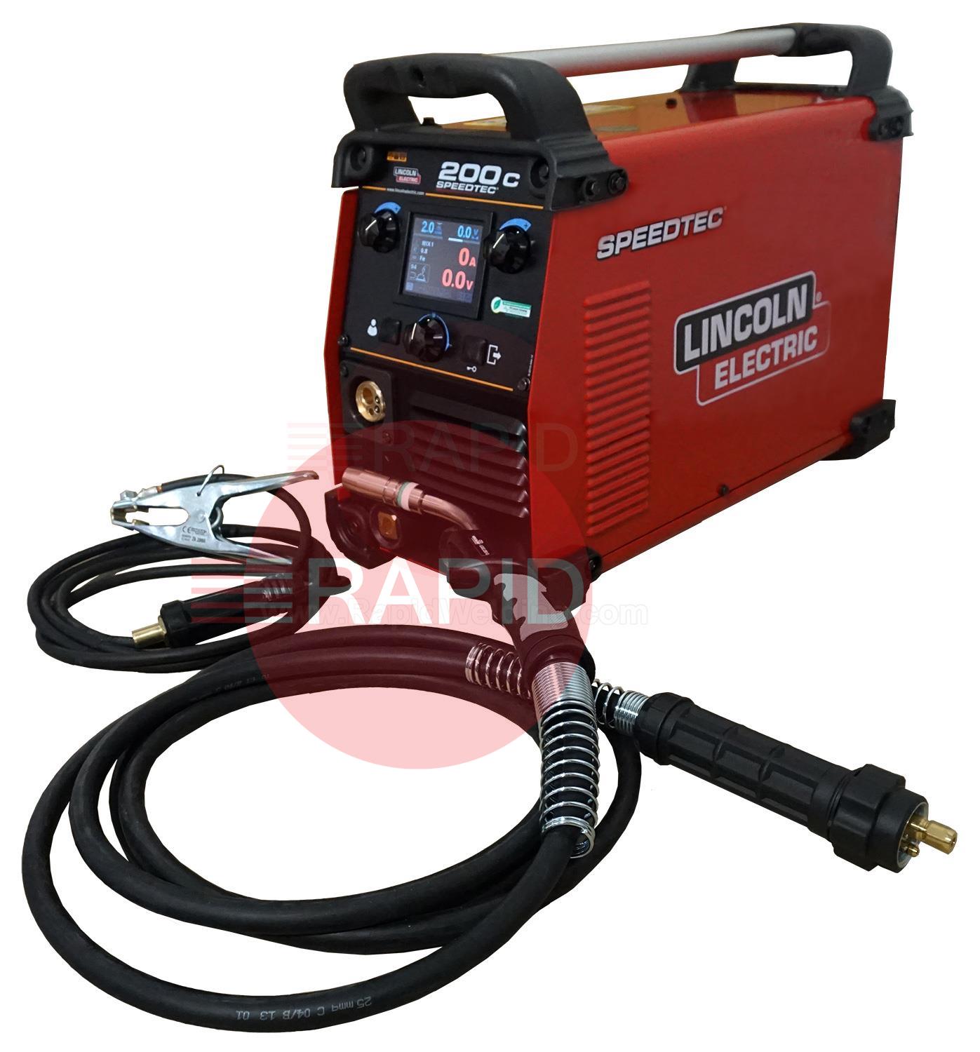 K14099-1P  Lincoln Speedtec 200C Ready to Weld MIG Package, 230v