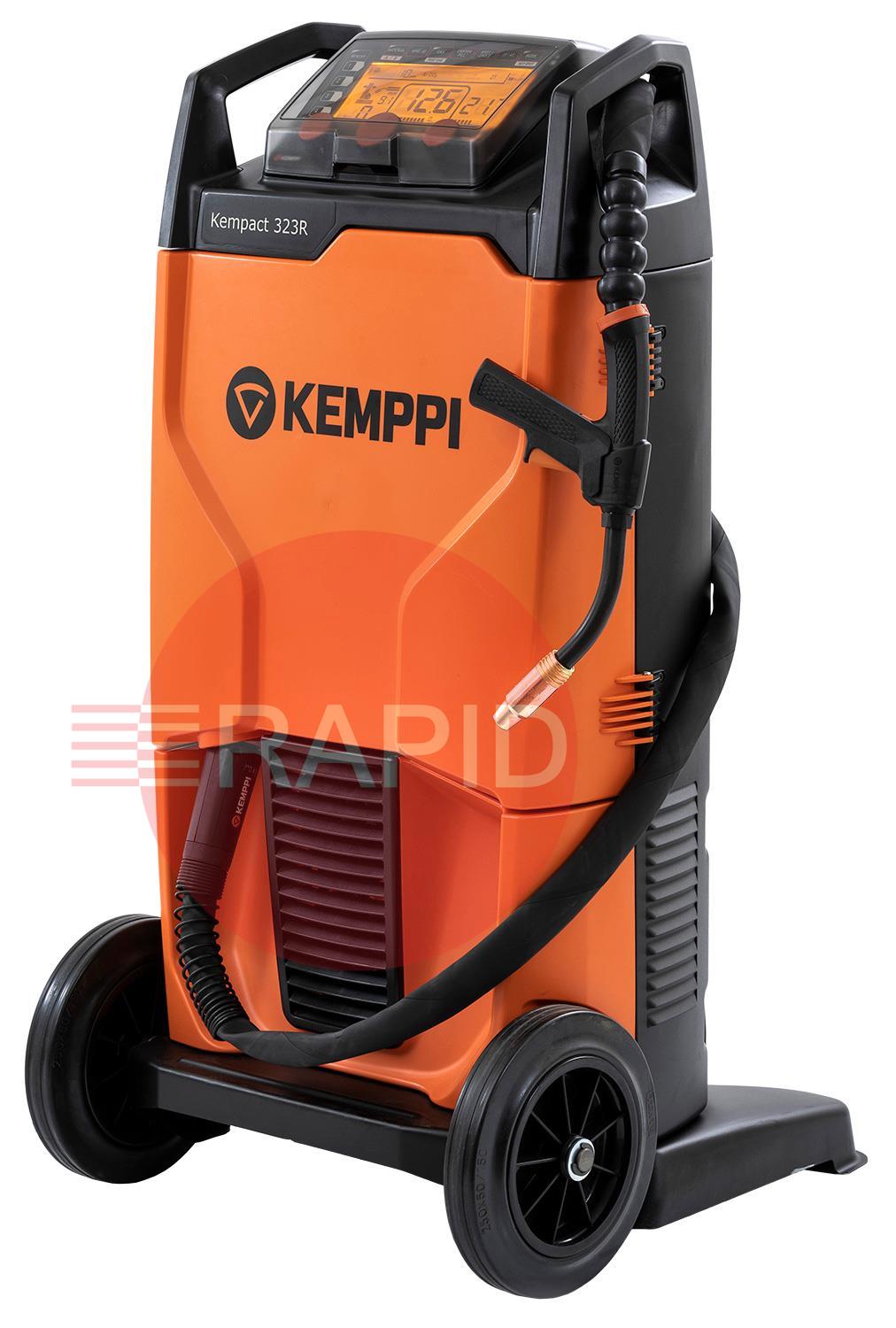 P2211GXE  Kemppi Kempact RA 323R, 320A 3 Phase 400v Mig Welder, with Flexlite GXe 405G 3.5m Torch