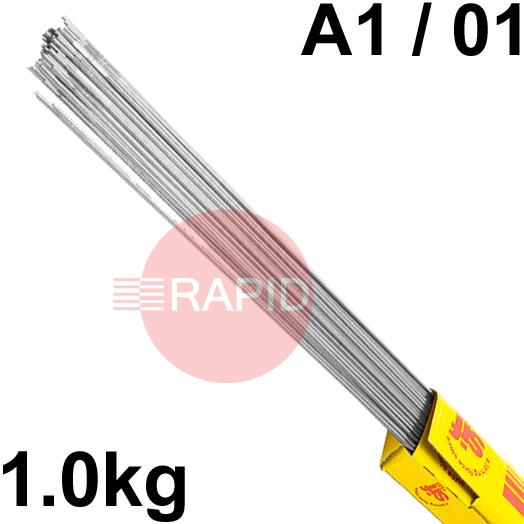 RO11160  SIF SIFSTEEL No 11 TIG Wire, 1Kg Pack - BS: 1453: A1,  EN 12536: 01