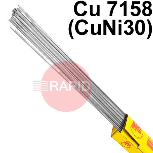 RT73325  SIFAlloy No 73 Special Alloy Tig Wire, 1000mm Cut Lengths - ISO 24373: Cu7158 (CuNi30). 5.0kg Pack