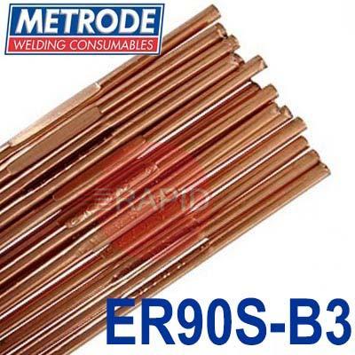 TER90SB3-32  Metrode ER90S-B3 3.2mm Diameter Low Alloy Tig Wire, 5kg Pack