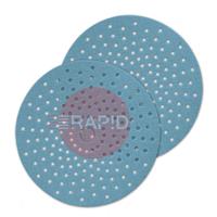 091072 SAIT AEROMAX D-VEL 6S Hook & Loop Ceramic Velcro Disc 150mm Diameter, 500 Grit, FM (Box of 100)