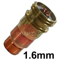 11617GL Furick 1.6mm Stubby Gas Lens Collet Body - Tig Torch Sizes 17, 18 and 26
