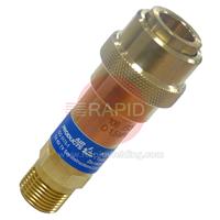 124523 Air Products Integra Flashback Arrestor. Quick Connect Oxygen.