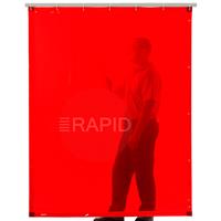 14.15 CEPRO Orange-CE Welding Curtains with Eyelets All Around - 180cm High, EN 25980