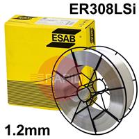 1612129820 ESAB OK Autrod 308LSi Stainless Steel 1.2mm MIG Wire, 15Kg Reel, ER308LSi