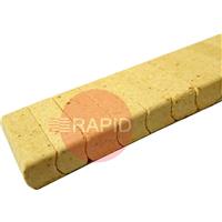 1G42-FR14 Gullco Katbak 1G42-FR-1/4 Ceramic Weld Backing Tiles, 12m Box