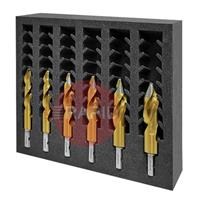 209016-SET3 HMT VersaDrive TurboTip Impact Drill Bit InsertFoam 6 Piece Set (17/32, 9/16, 5/8, 11/16, 3/4, 13/16
