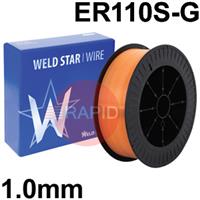 3010203708 Low Alloy Steel MIG Wire, 1.0mm Diameter - AWS A5.28 ER110S-G, 15Kg Reel