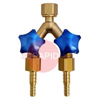 30200000 GasiQ Oxygen Twin Outlet. G3/8