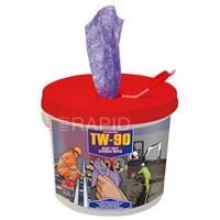 33314 Action Can TW-90 Heavy Duty Textured Wipes (Tub of 100)