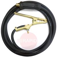 35435R 4M Earth Return Cable Assembly. 35mm Sq Cable 35/50mm Dinse Termination. 300amp