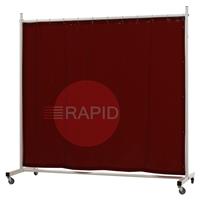 36.32.17 CEPRO Robusto Single Welding Screen with Bronze-CE Curtain - 2.2m Wide x 2.1m High, Approved EN 25980