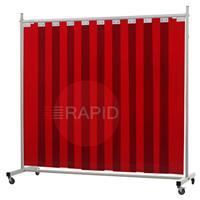 36.32.25 CEPRO Robusto Single Welding Screen with Orange-CE Strips - 2.2m Wide x 2.1m High, Approved EN 25980
