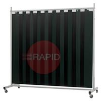 36.32.26 CEPRO Robusto Single Welding Screen with Green-6 Strips - 2.2m Wide x 2.1m High, Approved EN 25980